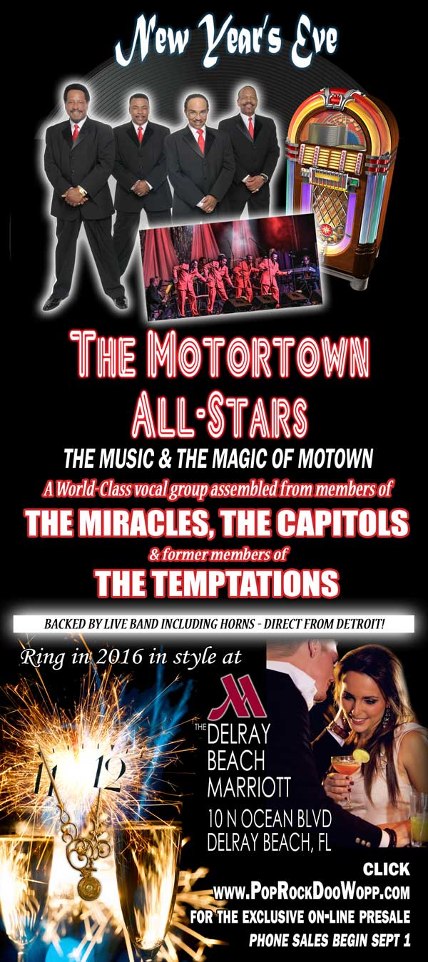 New Year’s Eve The Motortown AllStars (The Delray Beach Marriott