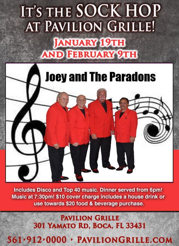 It’s The Sock Hop At Pavilion Grille-starring Joey and The Paradons ...