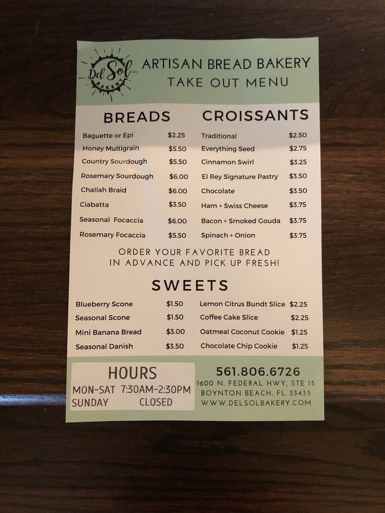 Del Sol Bakery (Boynton Beach) Jeff Eats