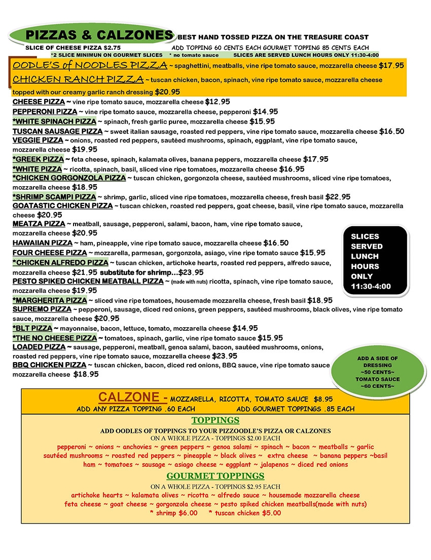 Pizzoodles (Vero Beach) Jeff Eats