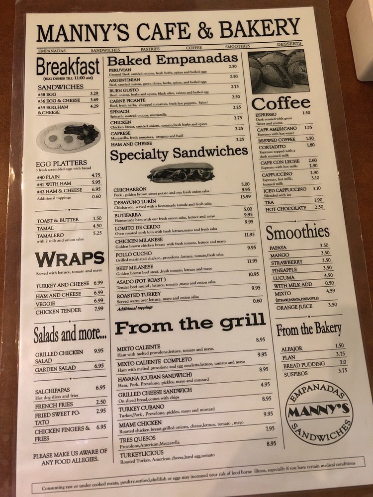 Manny’s Cafe & Bakery (Coral Springs) Jeff Eats