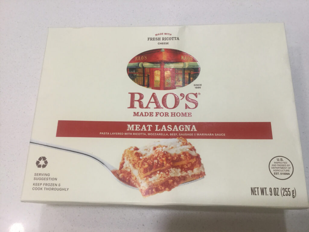 Rao’s Made For Home Meat Lasagna (The Fresh Market Boca Raton) Jeff Eats