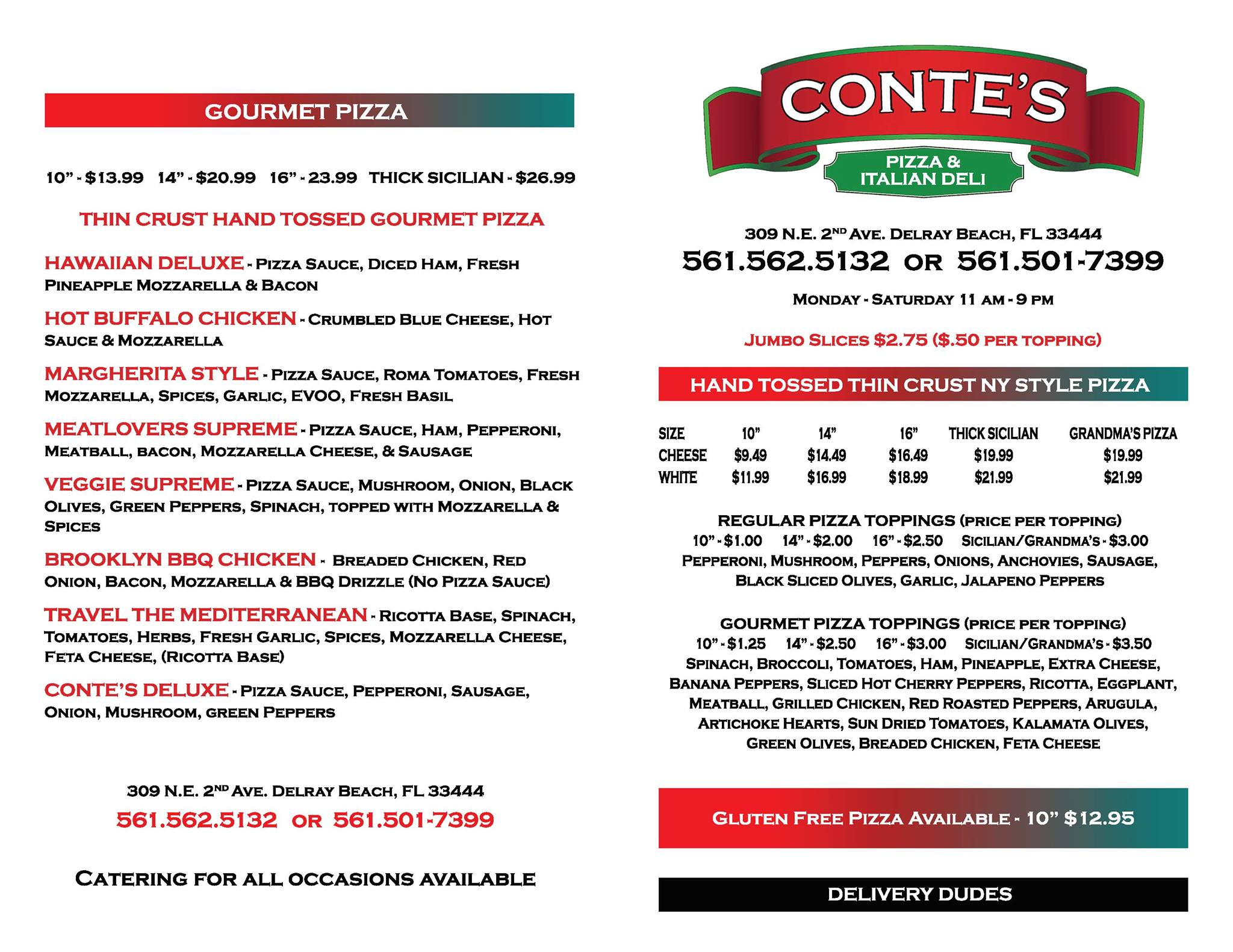Conte’s Pizza (Delray Beach) Jeff Eats