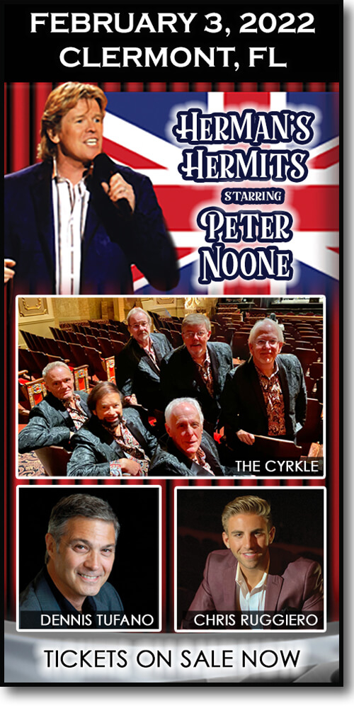 Stars of the Sixties return to Clermont February 3, 2022