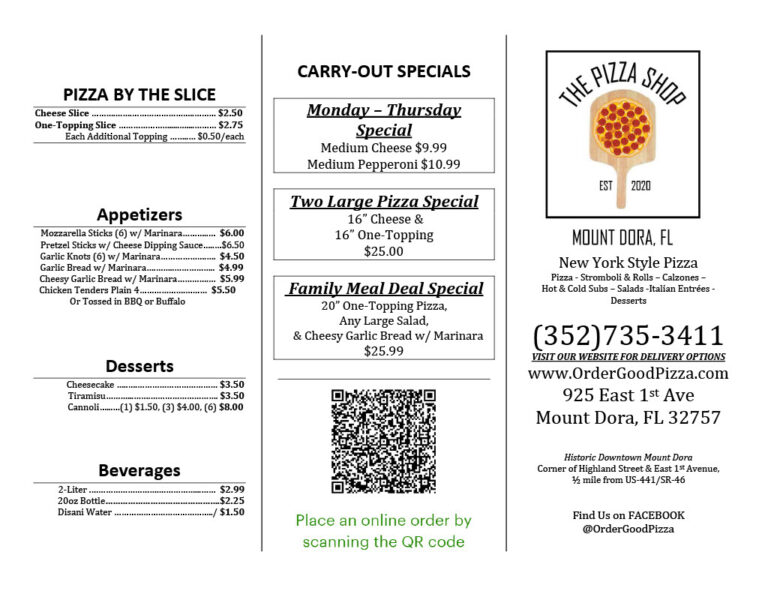 The Pizza Shop (Mount Dora) Jeff Eats